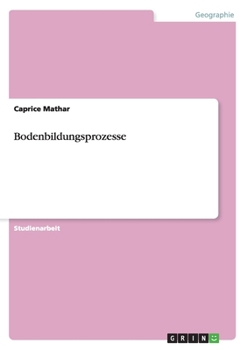 Paperback Bodenbildungsprozesse [German] Book