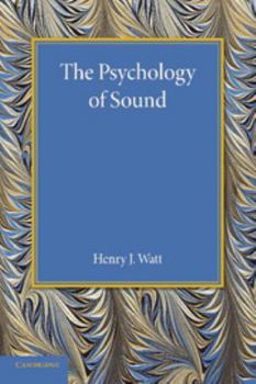 Paperback The Psychology of Sound Book