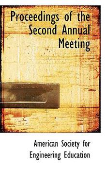 Hardcover Proceedings of the Second Annual Meeting Book