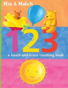 Hardcover Mix & Match: 1 2 3: A Touch and Trace Counting Book