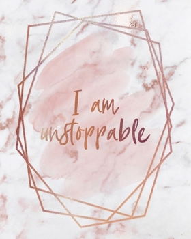 Paperback I Am Unstoppable Notebook: Lined Journal - 150 Pages - 8x10 inch Book