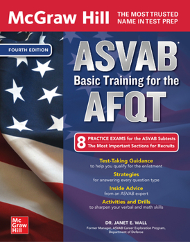 Paperback McGraw Hill ASVAB Basic Training for the Afqt, Fourth Edition Book