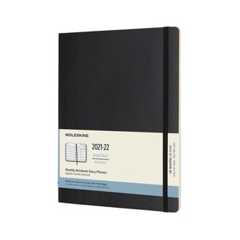 Unknown Binding Moleskine 2021-2022 Monthly Planner, 18m, Extra Large, Black, Soft Cover (7.5 X 10) Book