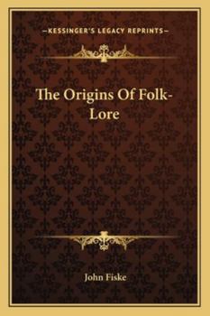 Paperback The Origins Of Folk-Lore Book
