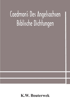 Paperback Caedmon's des Angelsachsen biblische Dichtungen Book