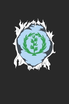 Eritrea Flag Habesha Gift Idea Anti Isaias: 120 Pages 6 'x 9' |Dot Graph Paper Journal Manuscript • Planner • Scratchbook • Diary