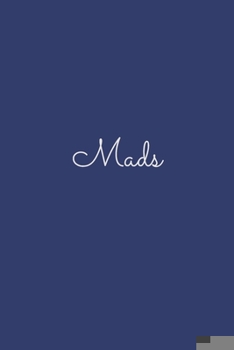 Paperback Mads: notebook with the name on the cover, elegant, discreet, official notebook for notes, dot grid notebook, Book