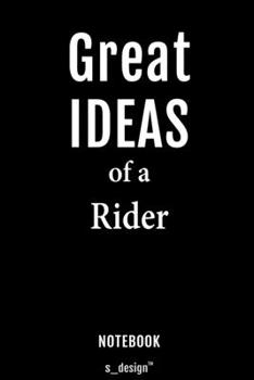 Paperback Notebook for Riders / Rider: awesome handy Note Book [120 blank lined ruled pages] Book