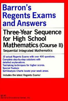 Paperback Barron's Regents Exams and Answers: Sequential Math Course II Book