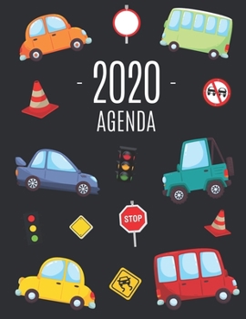 Paperback Voiture Agenda 2020: Planificateur Hebdomadaire - Avec Espaces pour Notes - Calendrier Janvier ? D?cembre 2020 [French] Book