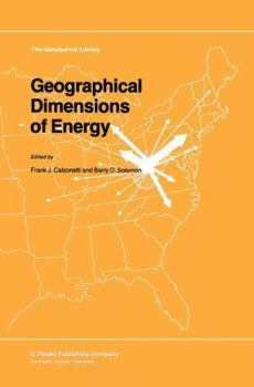 Hardcover Geographical Dimensions of Energy Book