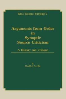 Hardcover Arguments from Order in Synoptic Book