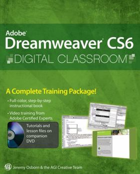 Paperback Adobe Dreamweaver CS6 Digital Classroom [With DVD ROM] Book