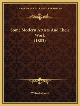 Paperback Some Modern Artists And Their Work (1883) Book