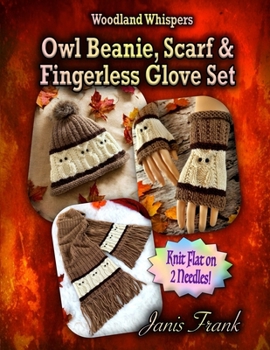Paperback Owl Beanie, Scarf and Fingerless Glove Set Book