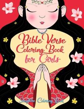 Paperback Bible Verse Coloring Book for Girl: Scripture Coloring Book [Spanish] Book