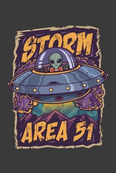 Paperback Storm Area 51: UFO 120 pages 6x9 College Ruled Notebook Book