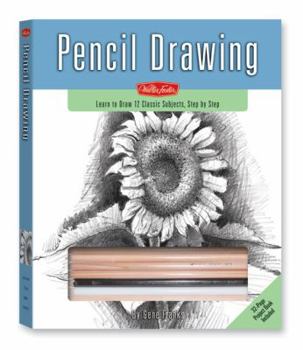 Hardcover Pencil Drawing: Learn to Draw 12 Classic Subjects, Step by Step [With Sharpener, Triangle, Stumps, Pad, ViewfinderWith 6 Pencils, Charcoal, Sketching, Book