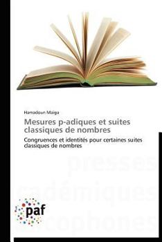 Paperback Mesures P-Adiques Et Suites Classiques de Nombres [French] Book
