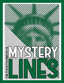 Paperback MYSTERY LINES One Color Coloring Book: 30 Hidden Pictures for Color Relaxation Book