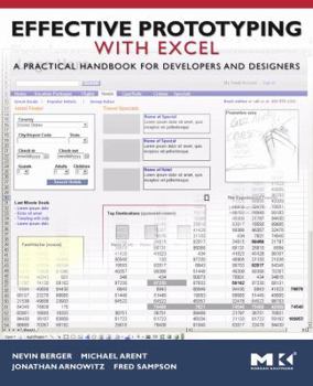 Paperback Effective Prototyping with Excel: A Practical Handbook for Developers and Designers Book