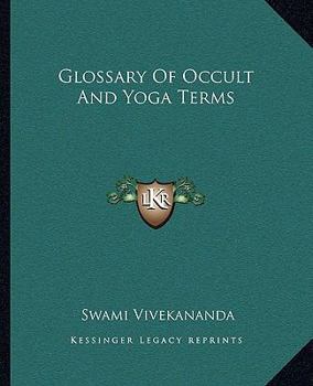 Paperback Glossary Of Occult And Yoga Terms Book