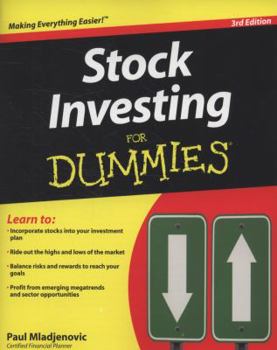 Paperback Stock Investing for Dummies Book