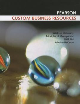 Paperback Principles of Management: MGT 301: Saint Leo University Book