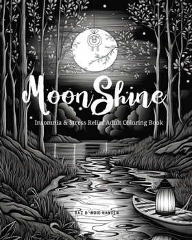 Paperback Moon Shine Dark Theme Coloring Book