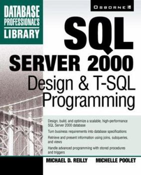 Paperback SQL Server 2000 Design and T-SQL Programming Book