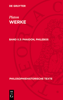 Hardcover Phaidon, Philebos [German] Book