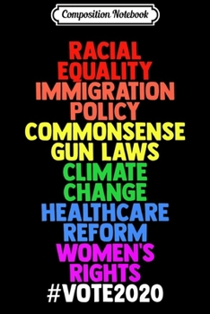 Composition Notebook: Racial Equality Immigration Gun Laws Climate Change Activist Premium  Journal/Notebook Blank Lined Ruled 6x9 100 Pages