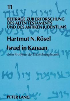 Paperback Israel in Kanaan: Zum Problem Der Entstehung Israels [German] Book