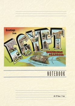 Paperback Vintage Lined Notebook Greetings from Egypt, Illinois Book