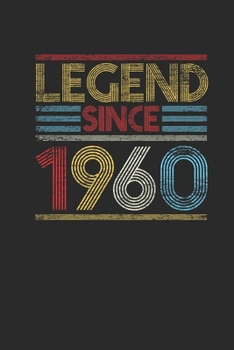 Legend Since 1960: Graph Paper Notebook (6" x 9" - 120 pages) ~ Birthday Themed Notebook for Daily Journal, Diary, and Gift