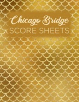 Paperback Chicago Bridge Score Sheets: A pad of scoresheets: Perfect for scorekeeping: Mermaid scale cover Book