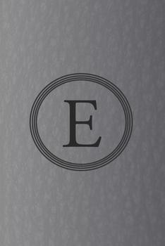 Paperback E: Initial Monogram Letter E College Ruled Notebook. Personalized Medium Lined Journal & Diary for Writing & Note Taking Book