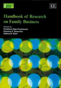 Hardcover Handbook of Research on Family Business (Research Handbooks in Business and Management series) Book