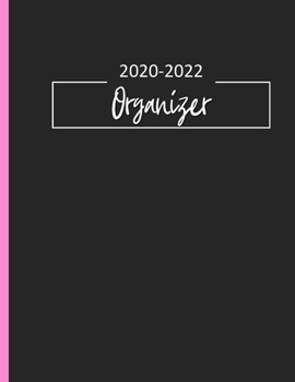 2020-2022 Organizer: Three Year Monthly Planner Calendar