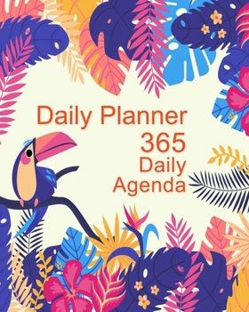 Daily Planner 365 Daily Agenda: Undated 1 Year Daily Notebook, Undated Planner and Journal, Daily Planner Organizer