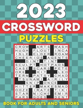 Paperback 2023 Crossword Puzzles Book for Adults and Seniors Book