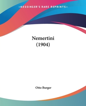 Paperback Nemertini (1904) [German] Book