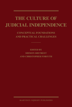 Paperback The Culture of Judicial Independence: Conceptual Foundations and Practical Challenges Book