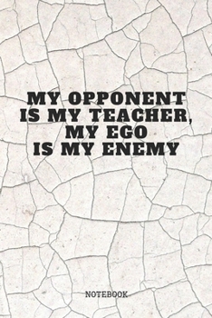 Paperback Notebook: Jujutsu Training Quote / Saying Jiu jitsu Martial Arts Planner / Organizer / Lined Notebook (6" x 9") Book