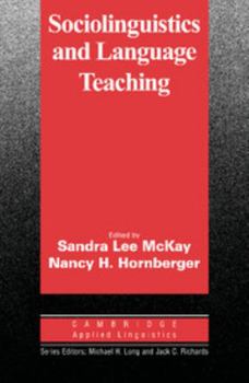 Paperback Sociolinguistics and Language Teaching Book