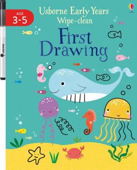 Paperback Early Years Wipe-Clean First Drawing (Usborne Early Years Wipe-clean, 20) Book