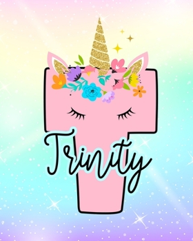 Trinity: Girls Unicorn Journal to Write In | Personalized Journal
