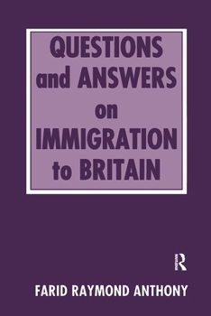 Paperback Questions and Answers on Immigration in Britain Book