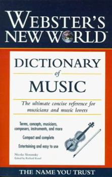 Paperback Webster's New World Dictionary of Music Book