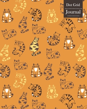 Dot Grid Journal: Notebook Planner with Cute Cats Themed Cover Design